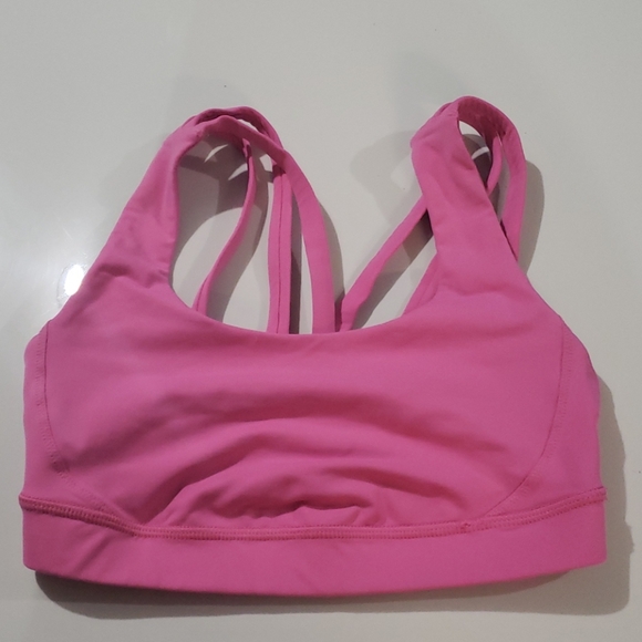 lululemon athletica Other - Lululemon Pink Sports Bra Sz 2